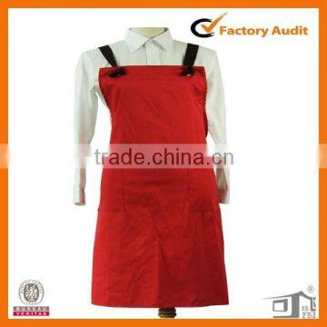 polycotton red waist apron