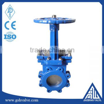 din standard carbon steel wafer lug type knife gate valve