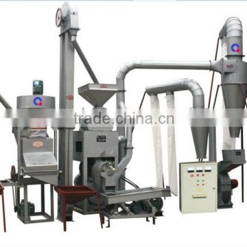 Hot removing-stone rice huller