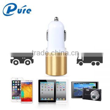 Aluminum Alloy 2.1A/3.1A Dual USB Charger for Car ,Mobile Phone Battery Car Charger