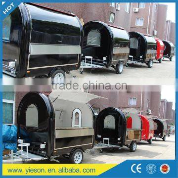 Factory Supply Mobile Ice Cream Cart, Customized Logo Street Fast Food Cart/ Fast Food Trailer