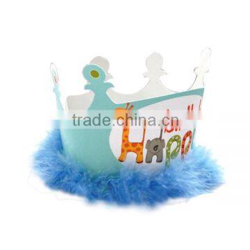 Printed cartoon pictures paper crown cap