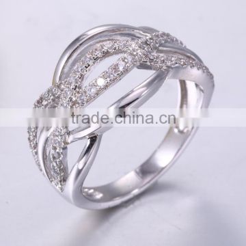 Silver Rin Plating Platinum 925 silver ring charm