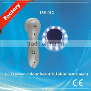 LCD Skin Care Color Photon Ultrasonic Beauty Machine (LW-012) photo-2