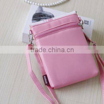 Smooth Custom Leather Mobile Phone Bag, High Quality Mobile Phone Bag, Leather Purse Shoulder Mobile Phone Bag photo-5