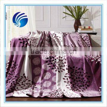 100% Polyester flower Printed Super Soft Thick Flannel Fleece Blanket