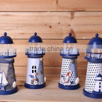 Graduated From the Mediterranean Sea Beacon, Wrought Iron Candlestick Creative Wedding Souvenirs photo-2