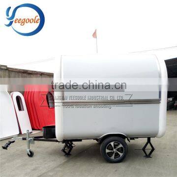 Yeegoo lesoda machine carts / food carts vendors / stainless steel trailer CE