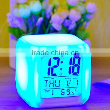 led color changing clock digital alarm clock promotional gift alarm clock home decoration clock