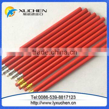 Wholesale Cheap Round/hexagonal Promotional Wooden Black Lead HB Pencil with Eraser