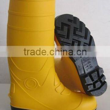 2017 Hot industry PVC work safety boots, steel cap working boots