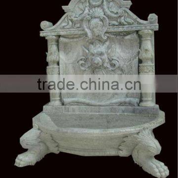 Lion Head Stone Wall Fountain