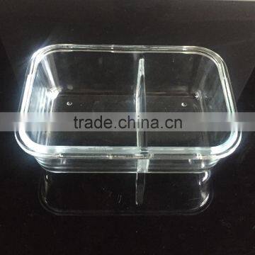 Hi-borosilicate Square Indian Glass Lunch Box With Lock photo-2