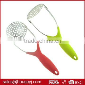 stainless steel kitchen foldable potato masher folding potato press