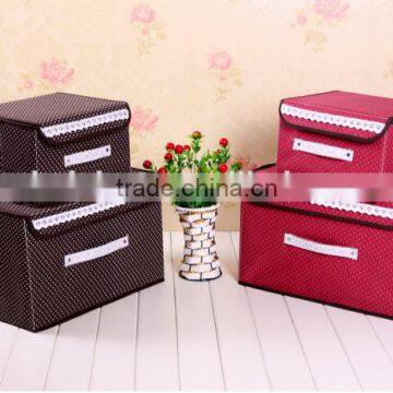 N496 Household Non Woven Box Foldable Storage Box Home Storage Organization photo-3