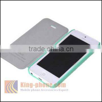 China Wholesale Mobile Phone Leather Flip Case Cover For IPhone 5 photo-6