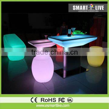 Fashionable led coffe table/ popular furniture led coffee table sets for lifetime