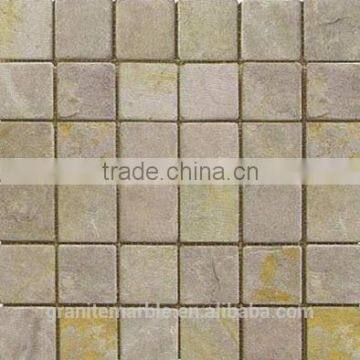 High Quality Grey Mosaic Stone Tile For Bathroom/Flooring/Wall etc & Mosaic Tiles On Sale With Low Price