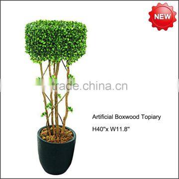 Artificial boxwood topiary