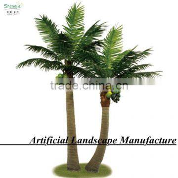 indoor small coconut combine coconut trees/ plastic decorative coconut tree