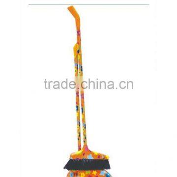 High Quality Household Cleaning Printing Plastic Dustpan With Long Handle photo-3
