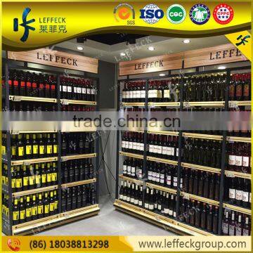 Industrial modular wall mounted stainless steel wine rack