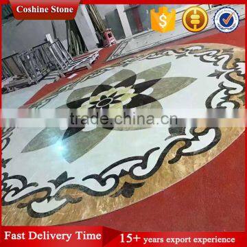 Custom Modern Italian Inlay Marble Lobby Flooring Design photo-3