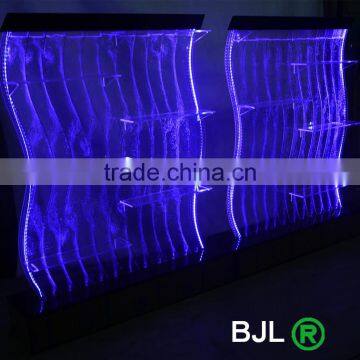 S Shape Lighting Decorative Acrylic Led Water Bubble Showroom Display Shelf photo-5