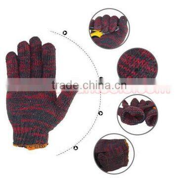 Red Palm Cotton Safety Gloves Working Gloves Safety Gloves Work Gloves Knitted Gloves, Industrial Gloves, Garden Gloves photo-2