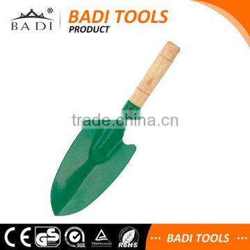 BADI hot sale green wood handle mini garden kids shovel