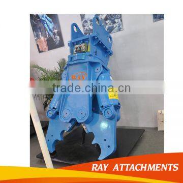 Hydraulic excavator pulverizer shear for excavator used