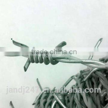 PVC coated barbed wire with factory price is very reasonable