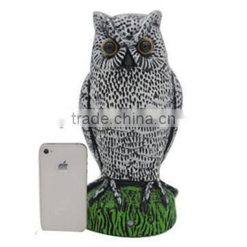 White Outdoor Motion Sensor Owl Pest Repellent photo-2