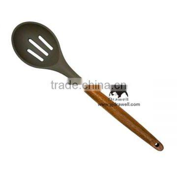 SP-1545 New Product Wooden Handle Silicone Kitchen Tool Set photo-3