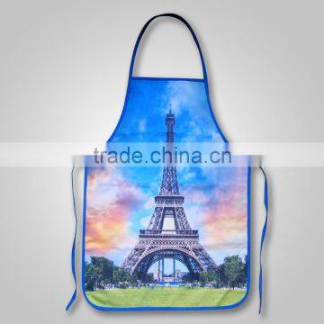 Manufacturer Direct Sell Custom Design Digital Printed Cotton Kitchen Cooking Bib Apron For Promotion