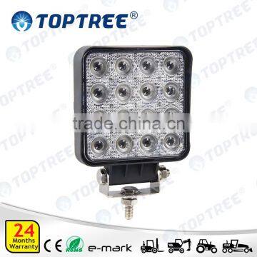 48w Square Led Work Light All Vehicles Auto Lamp Aluminum Plastic Housing Led Light photo-2