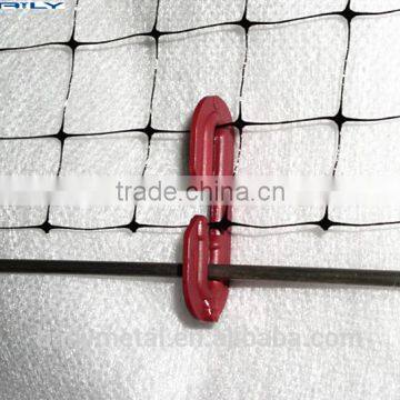 Factory custom C shape plastic hook, netting hook for vineyard, garden