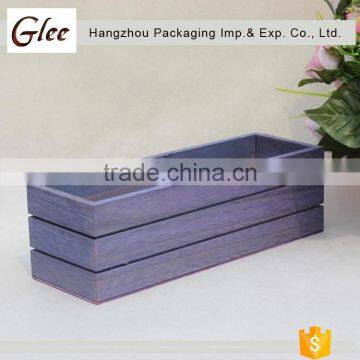 Ec-friendly cute multi-functional Natural Wood finish Nesting Boxes Multipurpose Storage Crates with colorful wooden box