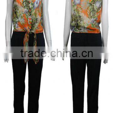 new design print flower blouses fashionable 2013