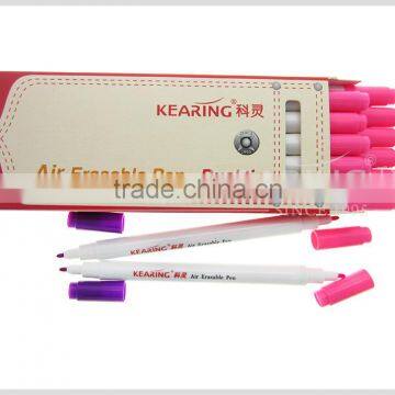 Kearing Brand Fabric Garment Air Erasable Self Vanishing Violet+pink Color Dual Tipped Air Erasable Marker # AT10-VP photo-6