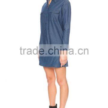 Hot Sale Ladies Classic Button up Casual Dance Shirt Cheap Price photo-2