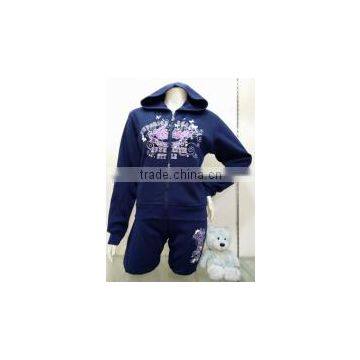 New style winter women fleece suits stocklots cheap wholesaler