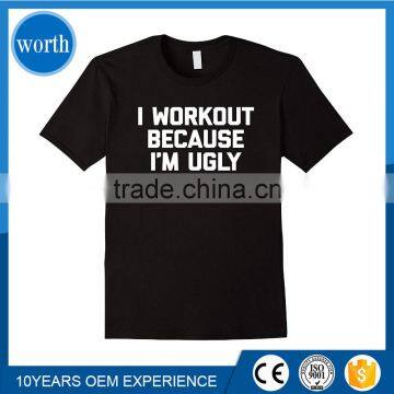 T Shirt Gym with Funny Saying Print
