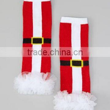 Baby christmas ruffled cuff leg warmers, baby leg warmers for christmas