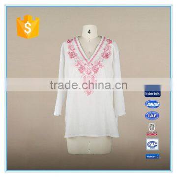 New design custom t shirt Sweatshirts office lady shirt with high quality