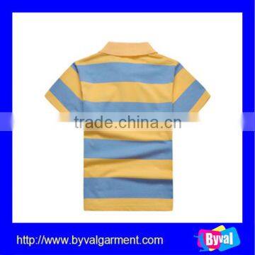 Low Price Clothes for Children Fashion Cheap Stripe Kids Polo Shirt Wholesale photo-5