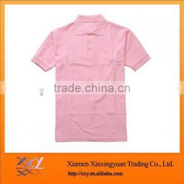 Pink Polo Shirts For Man 2014 Embroidery Your Logo On Left Chest