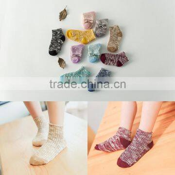 SK1011 Korea Spring 2017 Vertical Striped Colored Kids Baby Socks photo-2