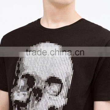 Short Sleeve Custom Skull Digital Printed T-shirt Wholesale China photo-2
