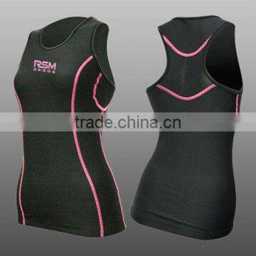 Ladies Compression Sleeve Less Jersey